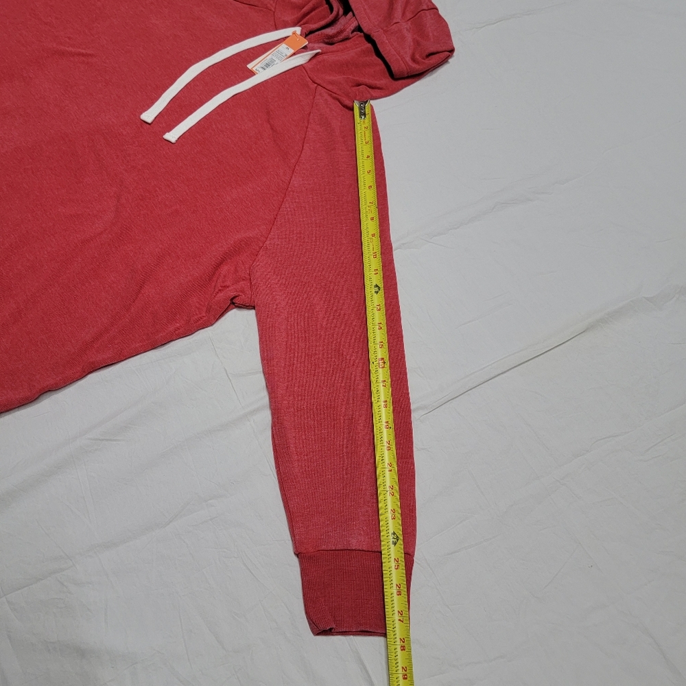 Colsie -Women's Plus Size Fleece Hooded sweatshirt - Picture 12 of 14